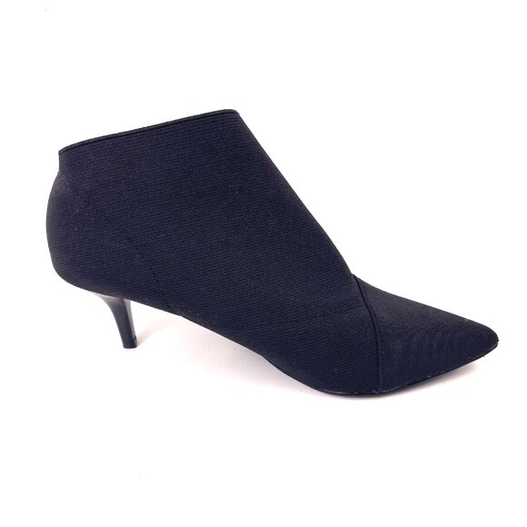 Adrianna Papell Black Pointed Toe Stretch Booties Leather Lining Size 6.5M - Picture 8 of 12